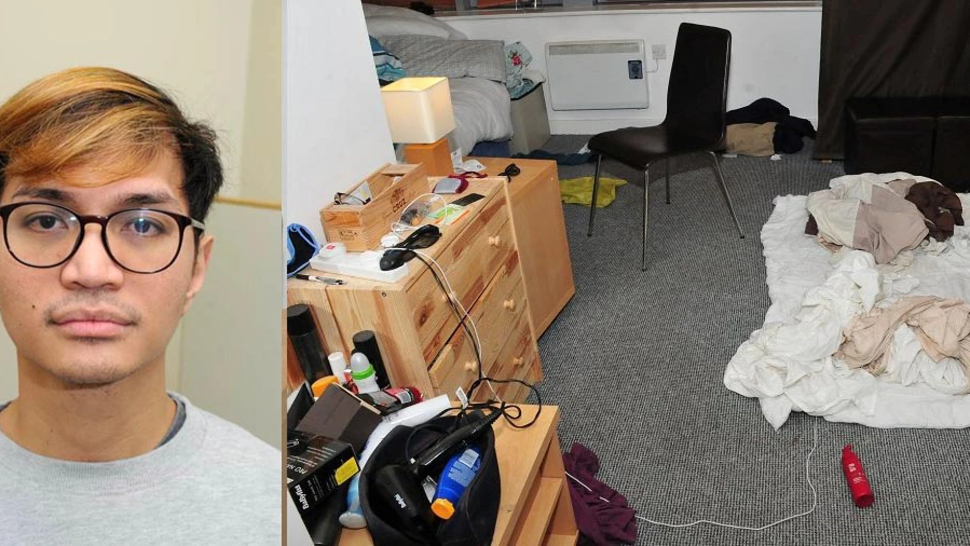 Imagen de Sinaga y su apartamento donde cometía las agresiones sexuales/REUTERS