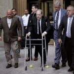 Harvey Weinstein llegando al juzgado de Nueva York
