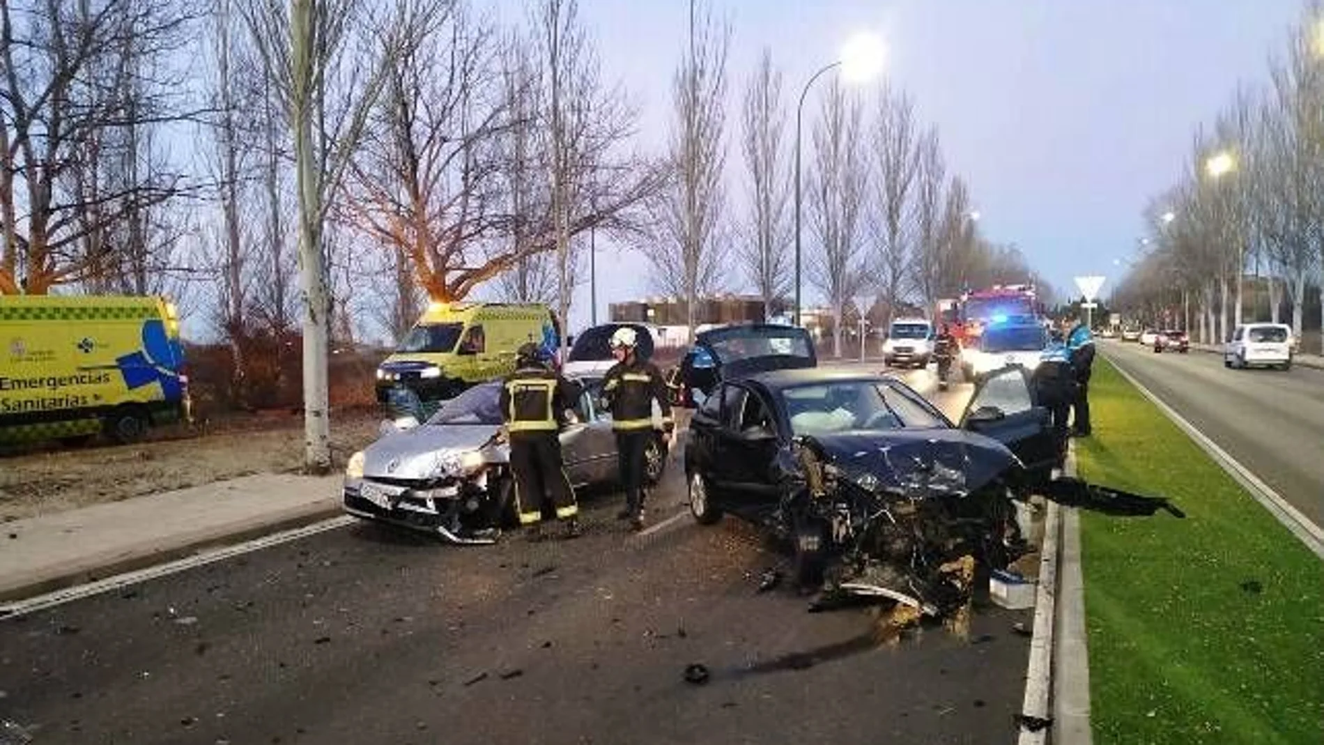 Accidente múltiple en Burgos