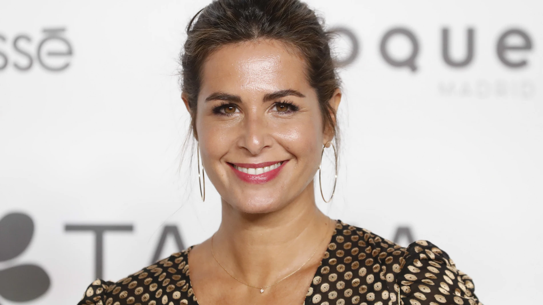 Presenter Nuria Roca at photocall for 25 anniversary of " Tacha Beuty " in Madrid on Thursday, 10 October 2019.
