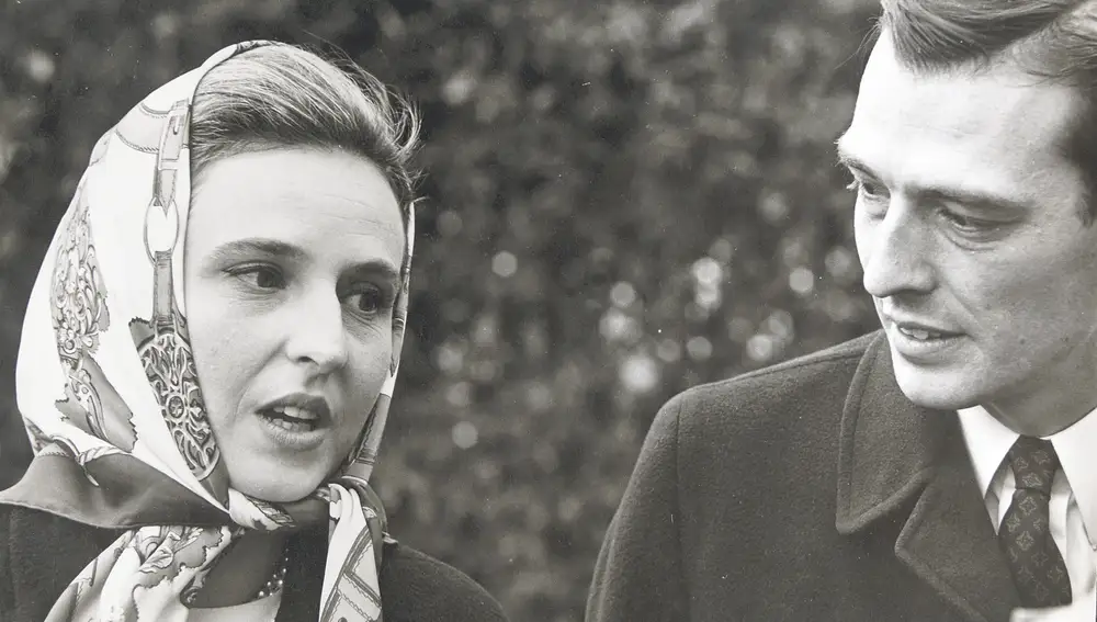 .Doña Pilar y Luis Gómez-Acebo, en una instántanea tomada en la década de los 60