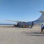 Avión que opera el vuelo entre Almería y Sevilla