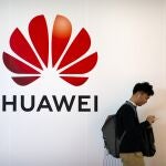 En la imagen, el logo de Huawei Technologies