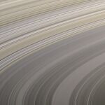 Imagen de los anillos de Saturno tomada por la sonda Cassini.