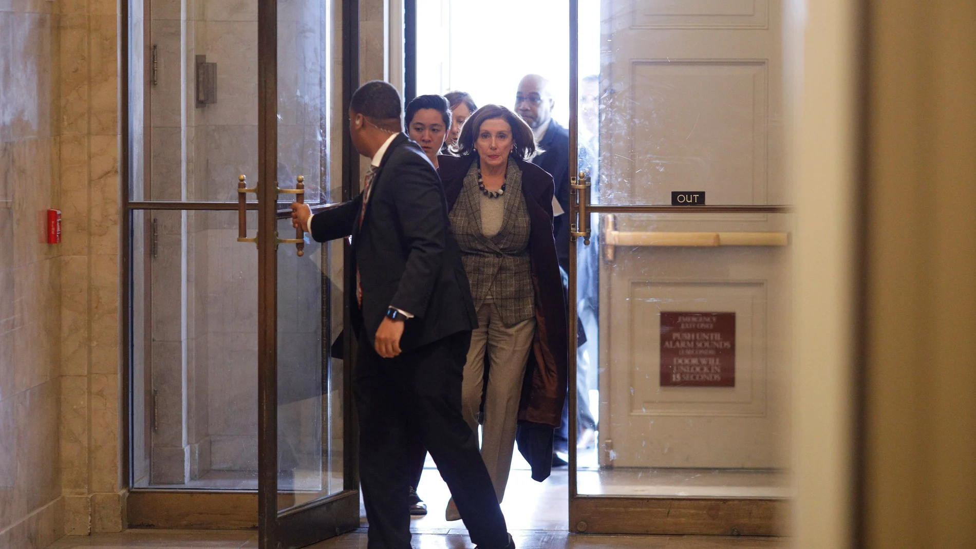 U.S. Speaker of the House Pelosi walks to her office on Capitol Hill in Washington