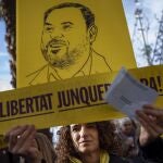 Concentración en apoyo a la libertad de Oriol Junqueras
