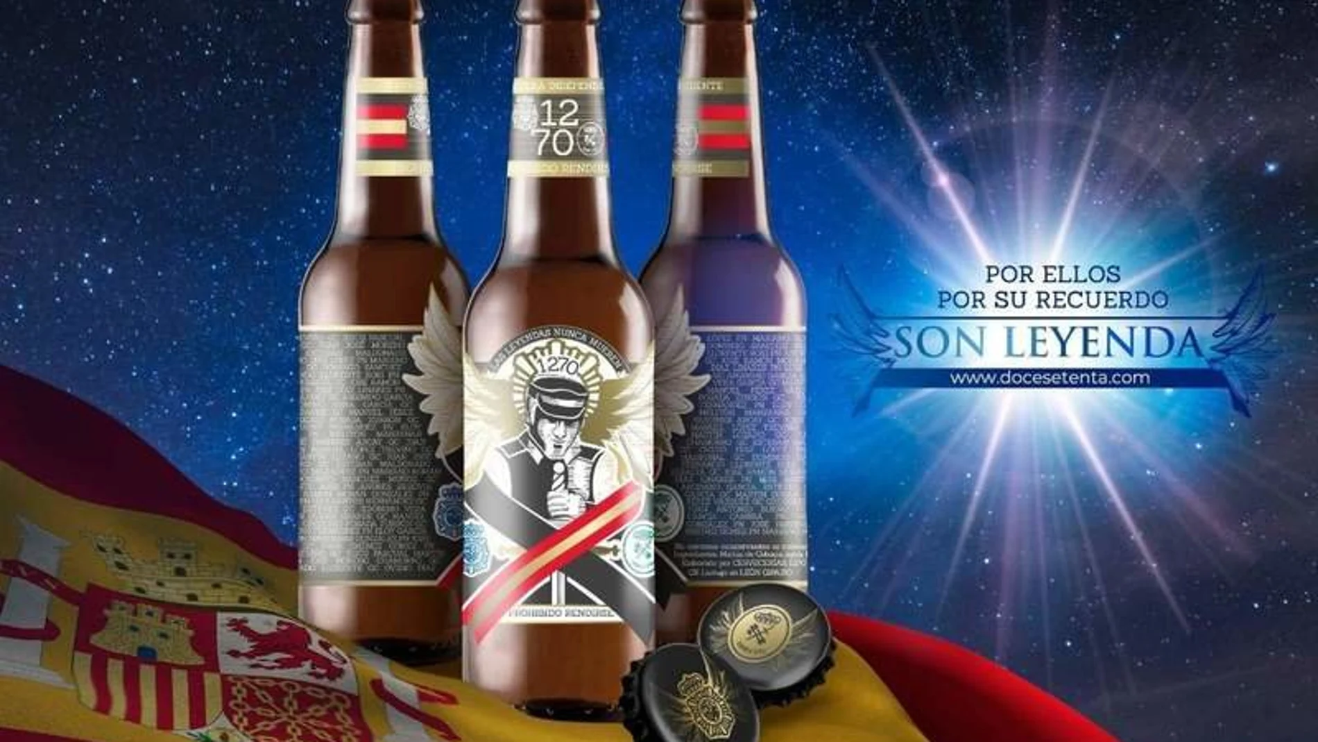 Imagen de la campaña promocional de la cerveza 12.70