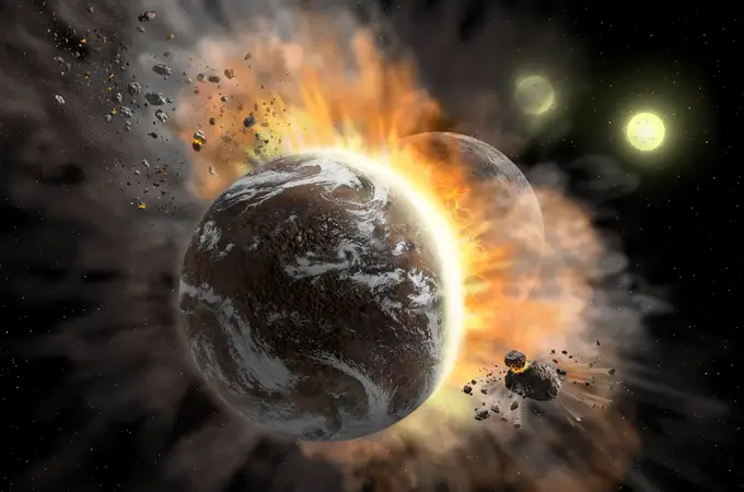 Observados los restos de dos planetas que se destruyeron mutuamente