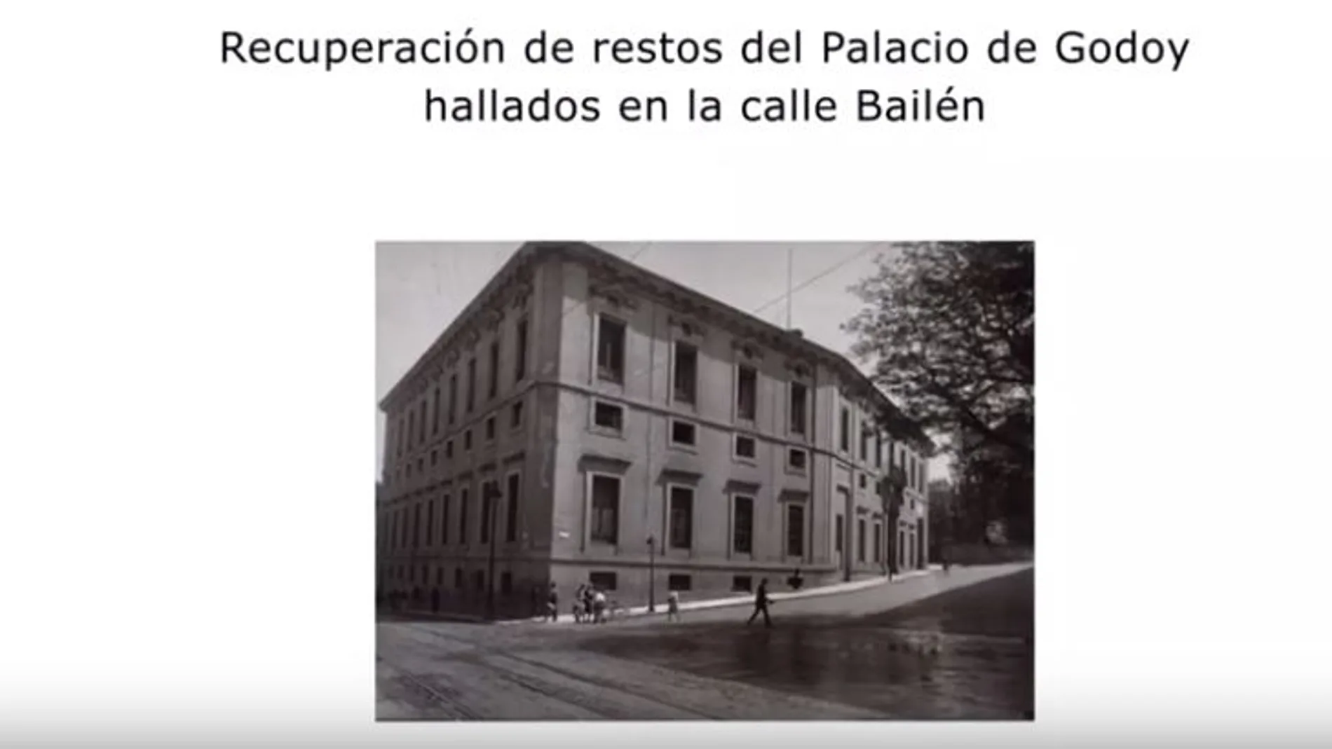 Recuperación de los restos del Palacio de Godoy