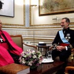 El nuevo Nuncio, Bernardito Aúza, se reunió con Felipe VI tras su toma de posesión del cargo