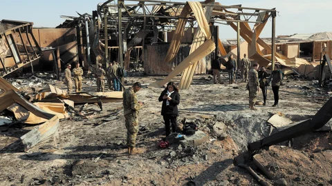 Así quedó la base militar de EEUU en Irak de Al Asad Airbase tras el ataque de Irán en enero de 2020