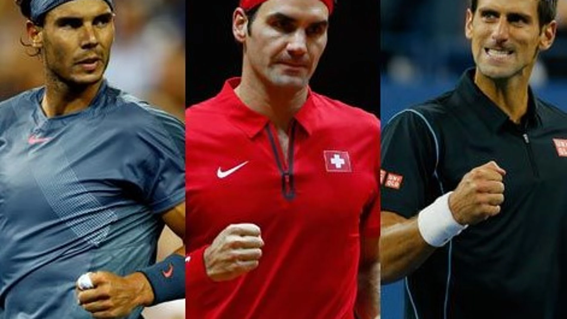 Nadal, Federer y Djokovic
