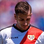 Adrián Embarba con el Rayo Vallecano.
