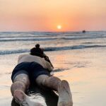Goa y el atardecer