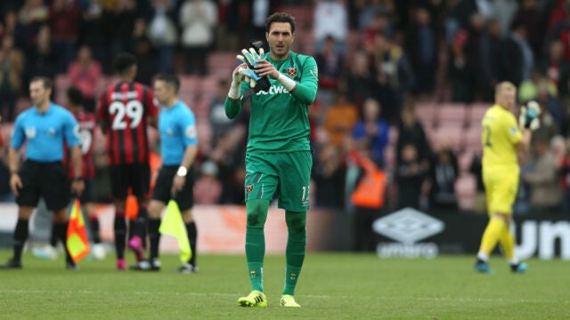 Roberto Jiménez con el West Ham.