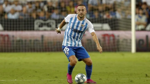 Keidi Bare con el Málaga.