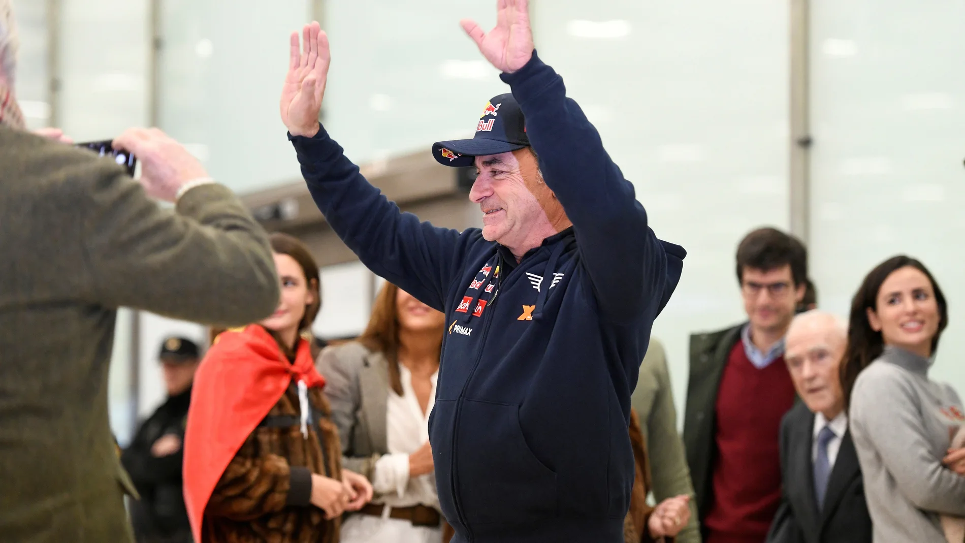 Llegada de Carlos Sainz al aeropuerto de Barajas