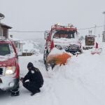 Actuaciones de bomberos por la nevada