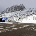 Lugar del accidente un hombre perdió la vida tras ser atropellado en las inmediaciones de la estación invernal asturiana de Fuentes de Invierno