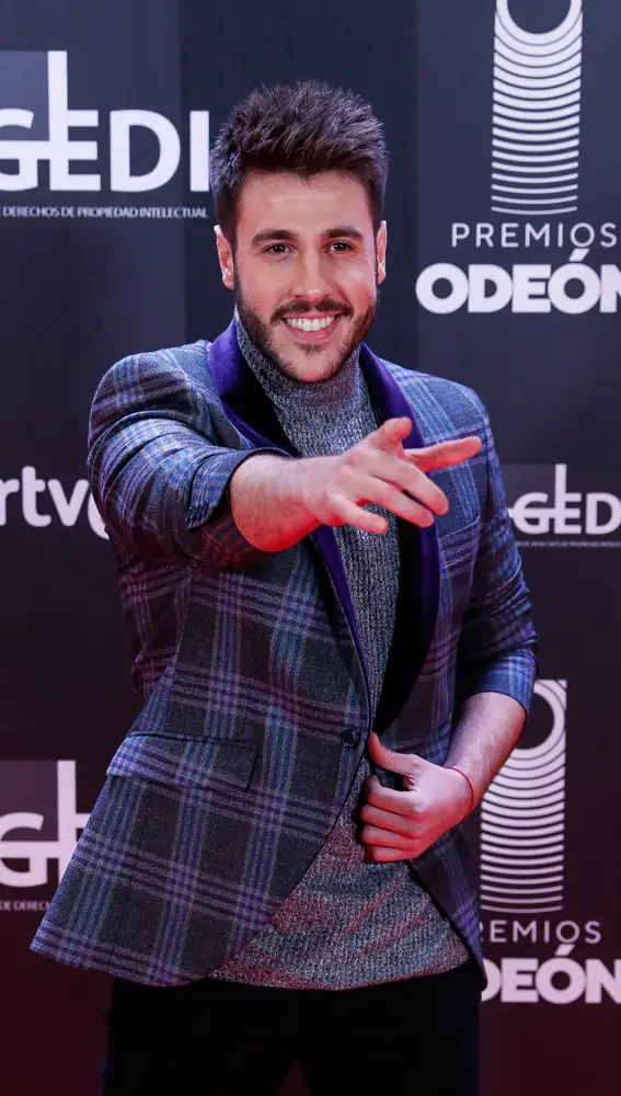 Singer Antonio Jose at photocall for Odeon awards in Madrid on Monday, 20 January 2020.