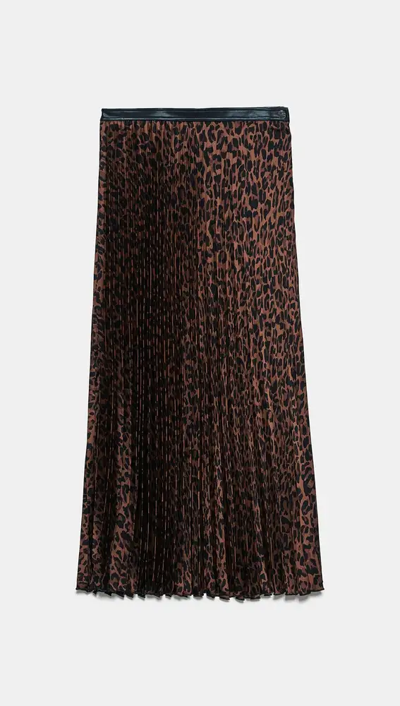Falda estampado leopardo