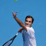Roger Federer, en el Abierto de Australia