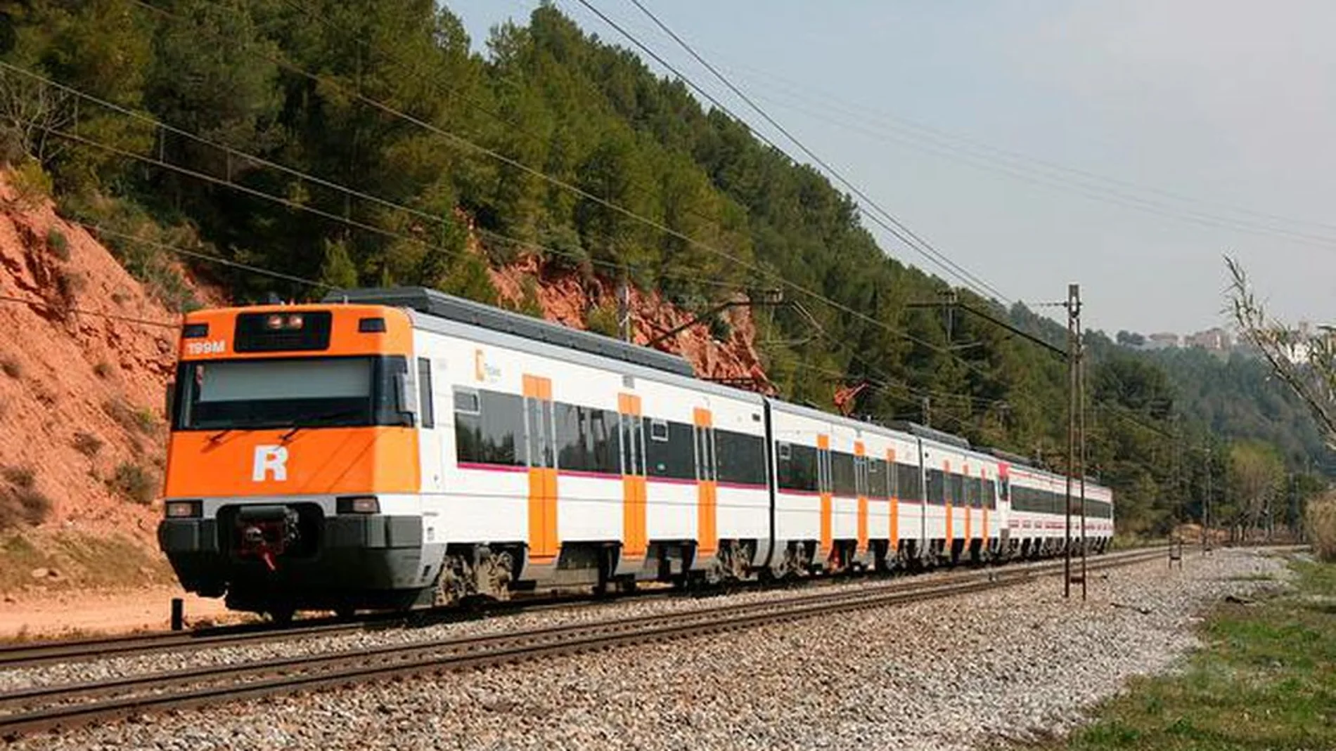 Un tren del servicio de Rodalies de Renfe