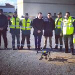 Presentación del dron que vigilará las carreteras de Zamora por parte del subdelegado del Gobierno, Ángel Blanco