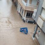 Lluvia, calzada inundada en Los AlcázaresAYUNTAMIENTO DE LOS ALCÁZARES21/01/2020
