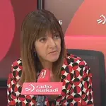 La secretaria general del PSE-EE, Idoia Mendia, en una entrevista en Radio Euskadi