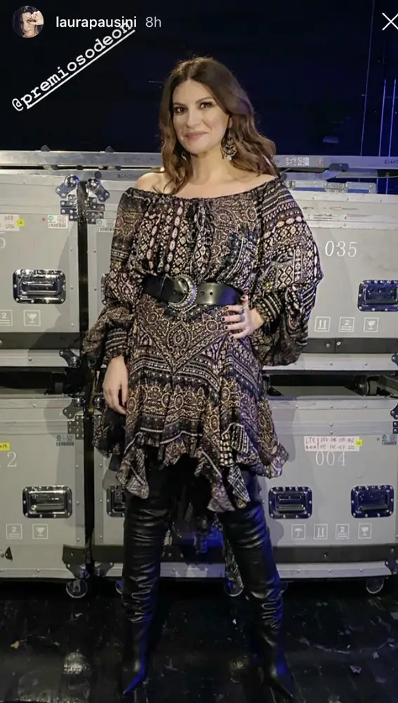 Laura Pausini en los Premios Odeón.