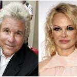 This combination photo shows Hollywood producer Jon Peters at a ceremony honoring him with a star on the Hollywood Walk of Fame in Los Angeles on May 1, 2007, left, and model-actress Pamela Anderson at the amfAR, Cinema Against AIDS, benefit  in Cap d'Antibes, southern France, on May 23, 2019. A representative for Anderson said the couple married in a private ceremony in Malibu, California on Monday, Jan.20, 2020. It's the fifth marriage for both the 52-year-old model-actress and the 74-year-old film producer, who first dated more than 30 years ago and recently reunited. (AP Photo)
