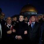Emmanuel Macron recorrió la ciudad vieja de Jerusalén, donde visitó también la mezquita de Al Aqsa