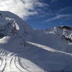 Las características de Saas-Fee hacen que la nieve este asegurada todo el año