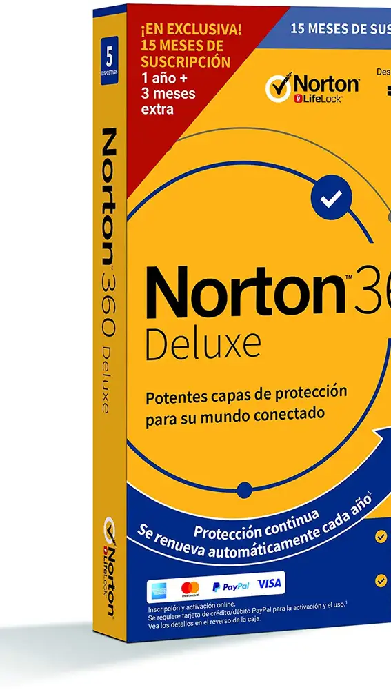 Entre los antivirus más vendidos, el Norton 360 Deluxe 2020