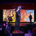 El bailaor de flamenco, Eduardo Guerrero, en uno de los espectáculos de «Desplante»