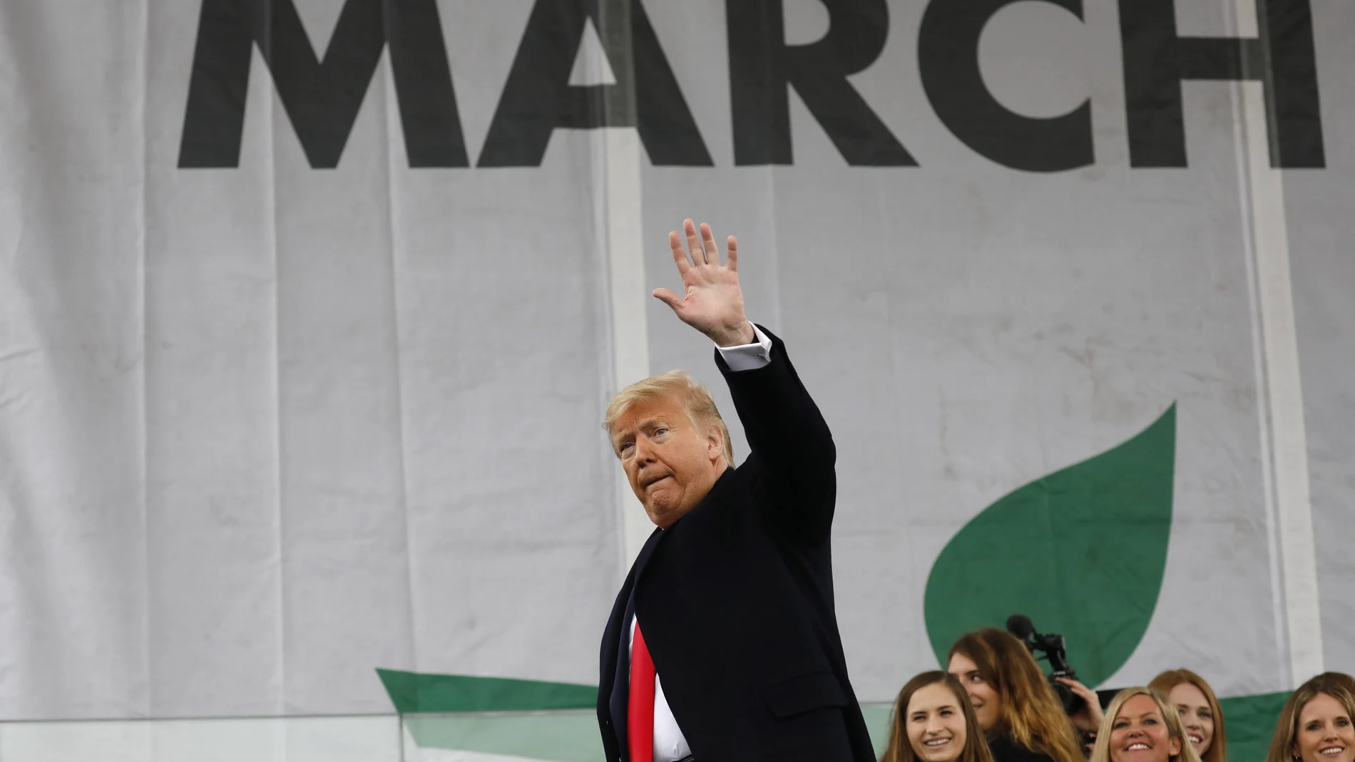 Donald Trump es el primer presidente de EE UU en sumarse a una marcha antiabortista/EFE