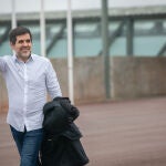 Jordi Sànchez sale de la cárcel de Lledoners en su primer permiso penitenciario, el pasado 25 de enero