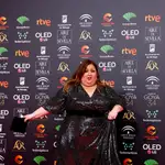 La actriz Itziar Castro, a su llegada a la entrega de los Premios Goya 2020 que se celebra esta noche en el Palacio de los Deportes José María Martín Carpena de Málaga.