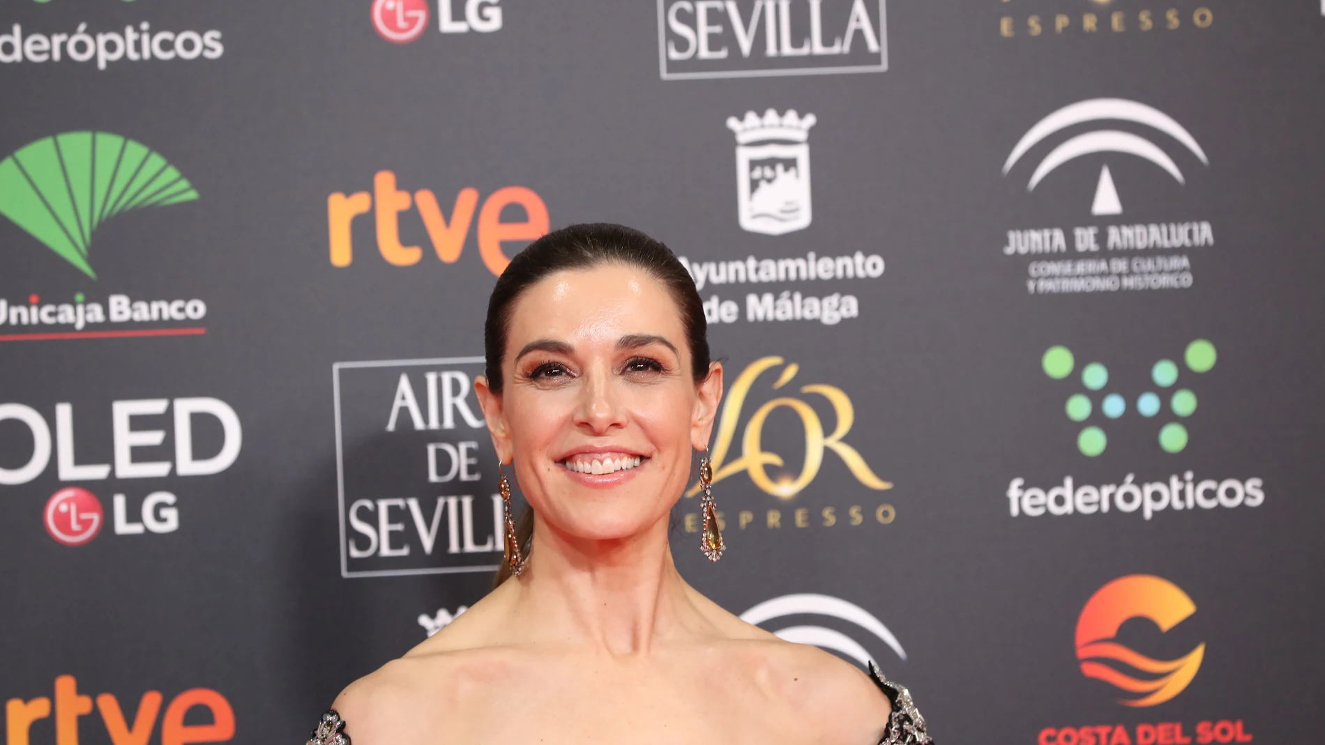 Presenter Raquel Sanchez Silva at photocall of the 34th annual Goya Film Awards in Malaga on Saturday, 25 January 2020.