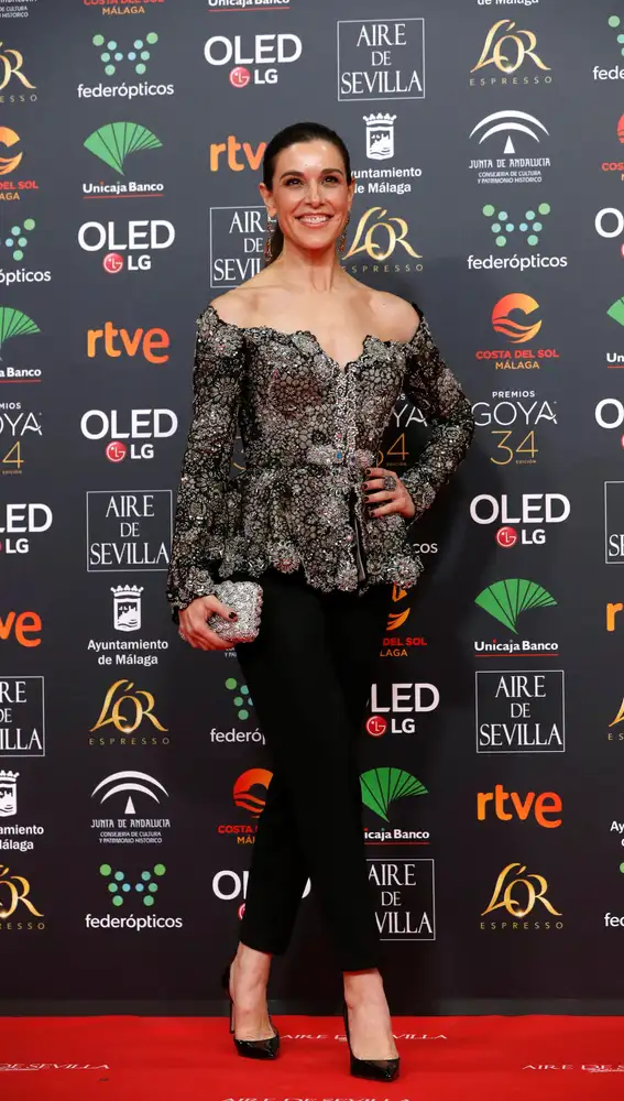 La presentadora Raquel Sánchez Silva a su llegada a la gala de entrega de los Premios Goya 2020