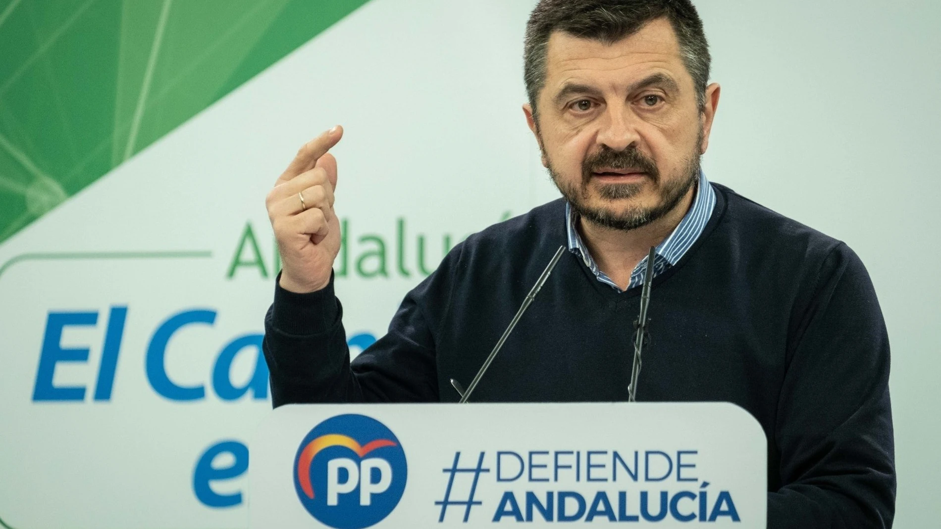 Toni Martín, este lunes en rueda de prensa