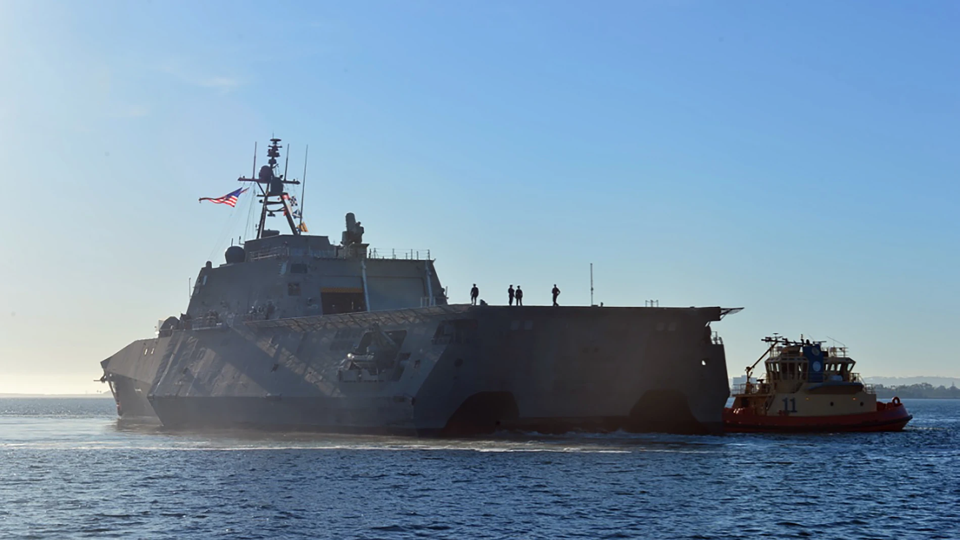 El buque de guerra de la Marina estadounidense USS Montgomery