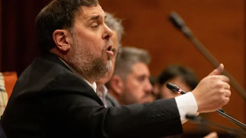Junqueras, en su comparecencia ante el Parlament, en la comisión del 155