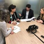 La diputada provincial Carmen Navarro mantiene una reunión en Bruselas