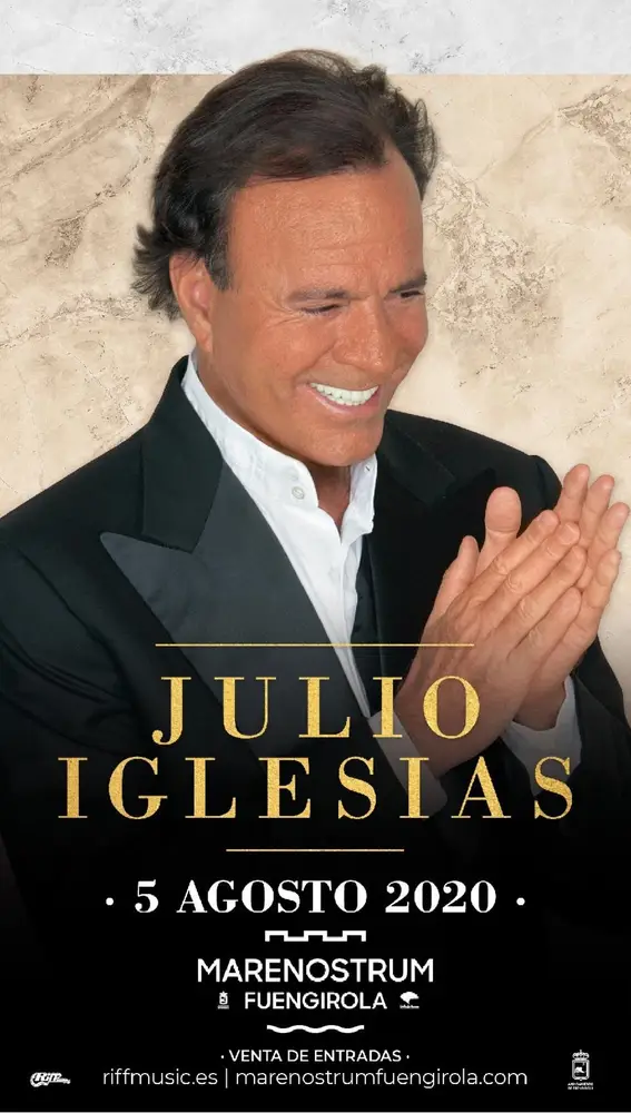 Julio Iglesias actuará el 5 de agosto en Marenostrum Festival en Fuengirola