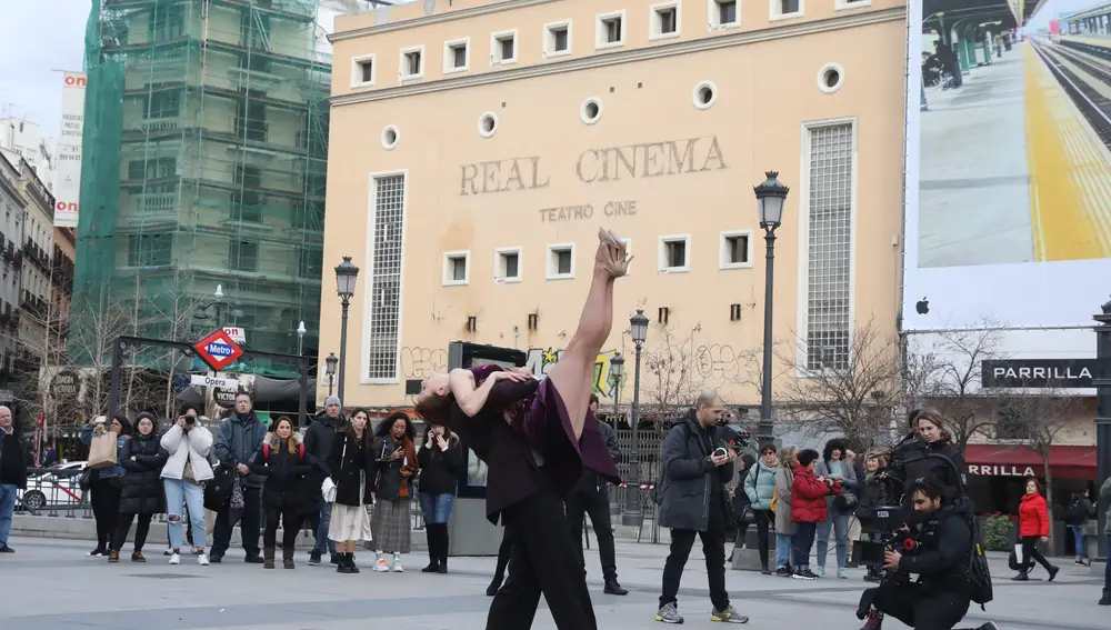 El Real Cinema, en la Plaza de isabel II, en enero de 2020
