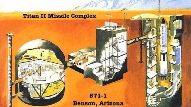 Imágenes de silos de misiles nucleares