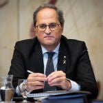 Quim Torra, en la reunión del Consell Executiu