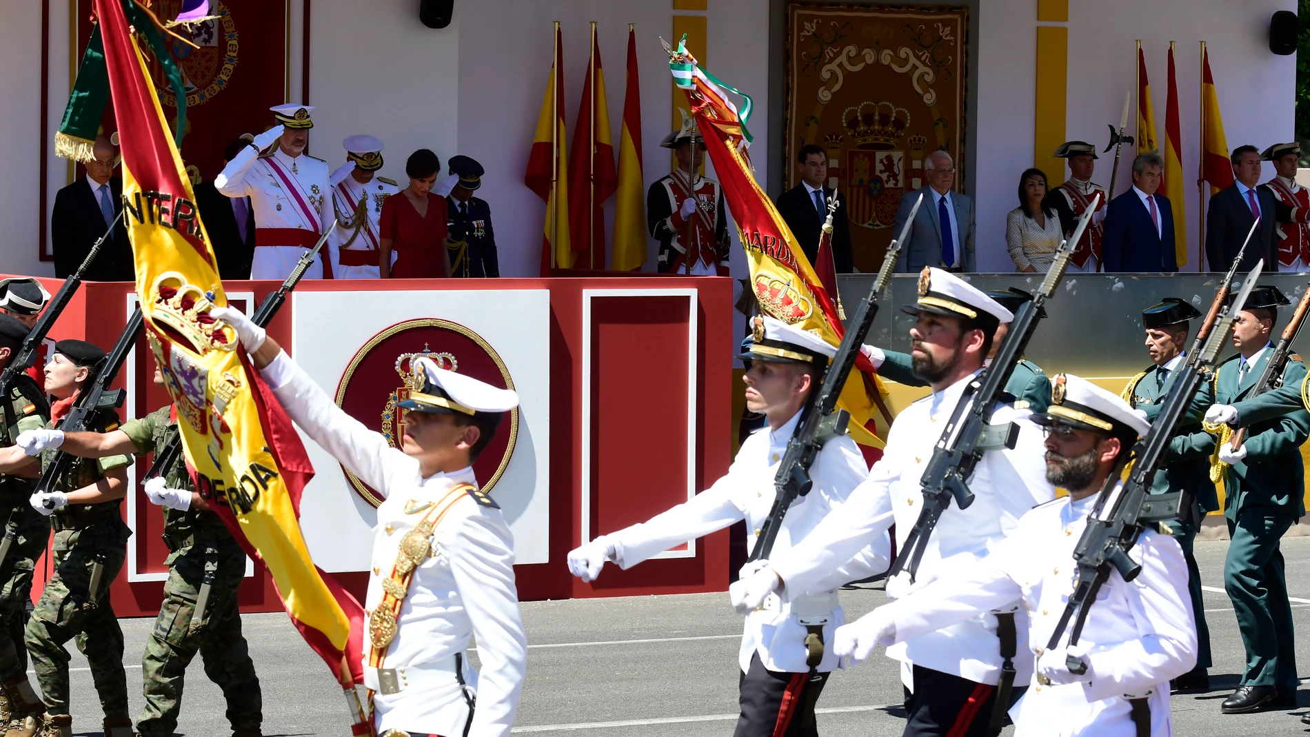 Desfile del Día de las Fuerzas Armadas del pasado año en Sevilla